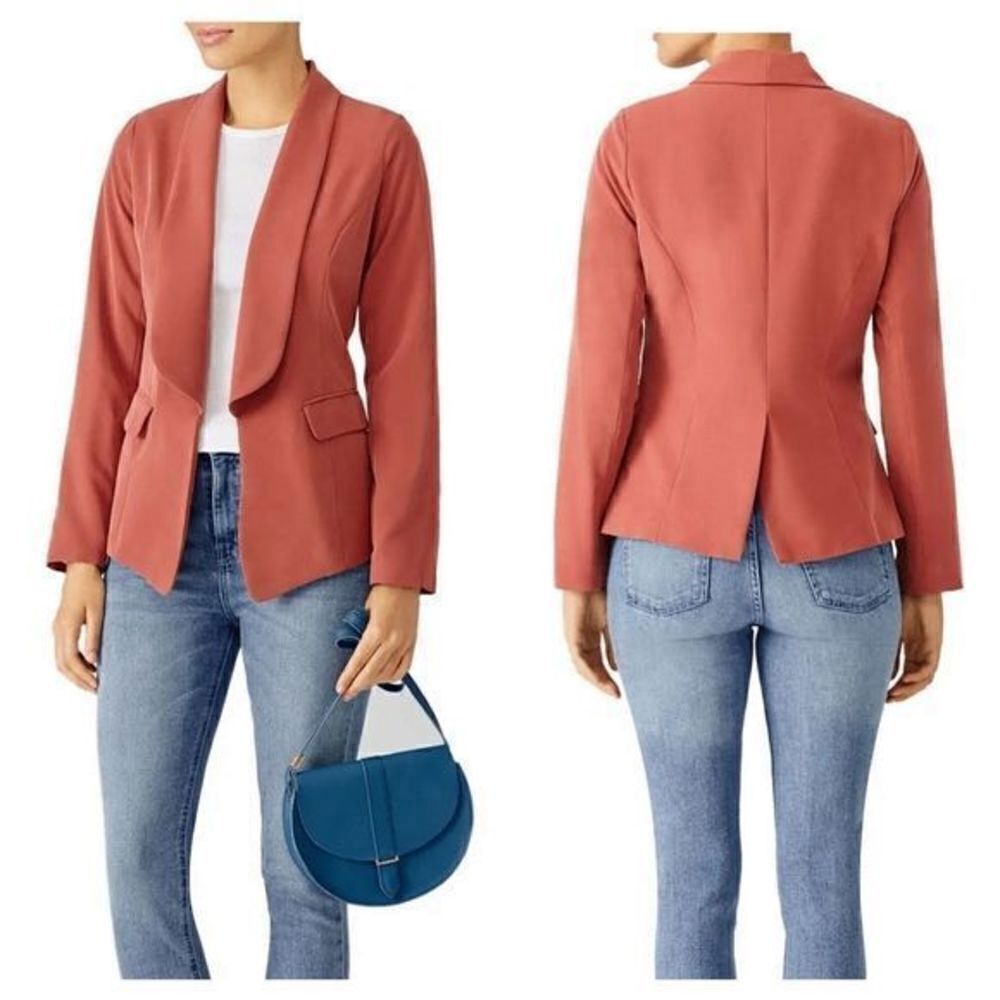 Slate & Willow Rust Boyfriend Blazer